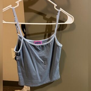 Edikted contrast blue tank top